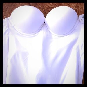 Strapless long line bra